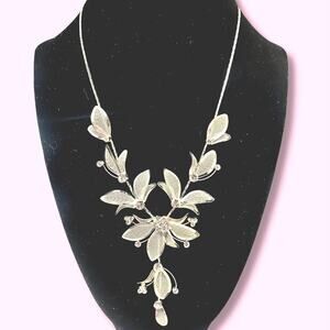 Vintage Christina Collection Necklace and Bracelet Set Silver Tone-Fairycore